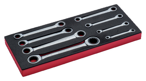 Fit&Go Set of folding keys with ratchet in the base 6 - 24 mm, 8 pcs