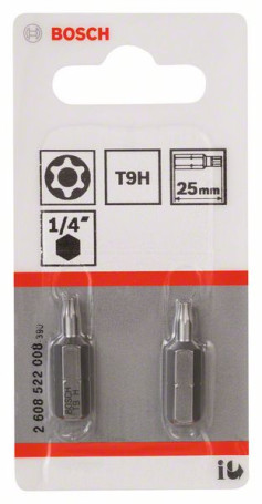Насадка-бита T9H Security-Torx® Extra Hart T9H, 25 mm