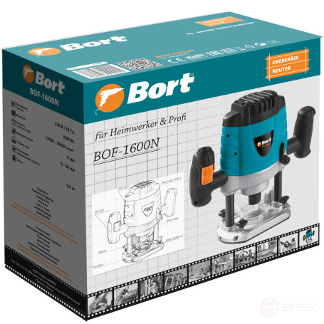 Electric milling machine BORT BOF-1600N