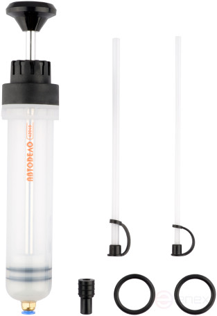 Шприц маслозаливной 200 мл (прозрачный РЕ; гибкая трубка) АвтоDело 42049