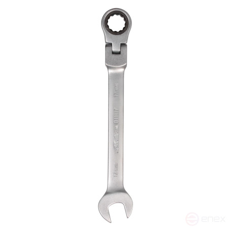 Ключ комбинированный трещоточный шарнирный 17мм AT-RFS-10