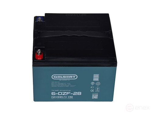 Тяговый аккумулятор Gelbert 6-DZF-28 (12V33A/H C5)