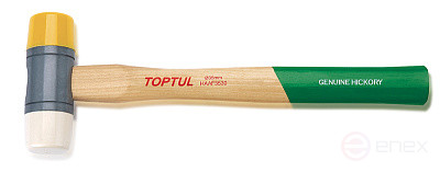 Hammer with plastic strikers, diameter 35 mm TOPTUL HAAF3530