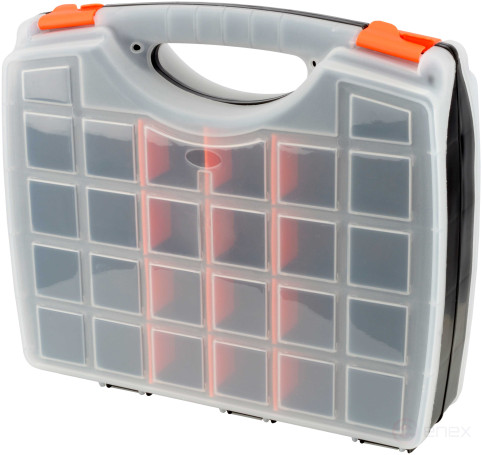 Ящик органайзер двойной пластик (АвтоDело) 325х280х85мм (44312)