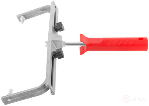 Roller handle, aluminum Ø 8 mm, sliding, width 350-450 mm