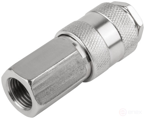 Quick-release adapter with shut-off valve with 1/4" internal thread