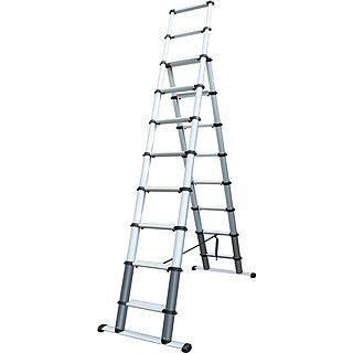 Telescopic ladder, aluminum 3.0 m