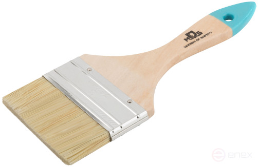 Flute brush, natural light bristles, wooden handle 3" (75 mm)