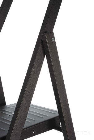 Compact steel stepladder, 6 steps, weight 7.4 kg