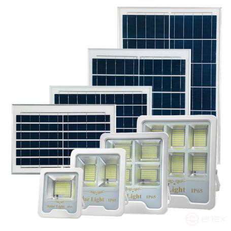 LED floodlight with solar panel Mosvolt SFL-A2-100W