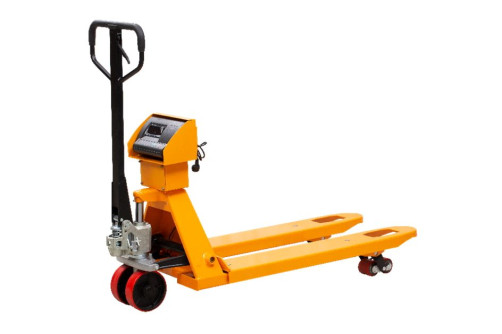 Hydraulic trolley 2500 kg 1150 mm TOR CBY-CW2 (model Z) with scales (polyurethane wheels)