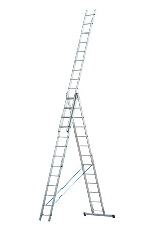 Three-section aluminum ladder, 3 sections of 13 steps AL 3x13 P70