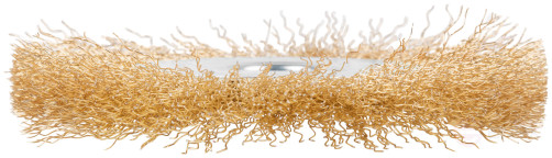 Щетка для УШМ, посадка 22,2 мм, тип "Плоская", латун. витая проволока 0,3 мм, 125 мм, блистер, CUTOP Profi