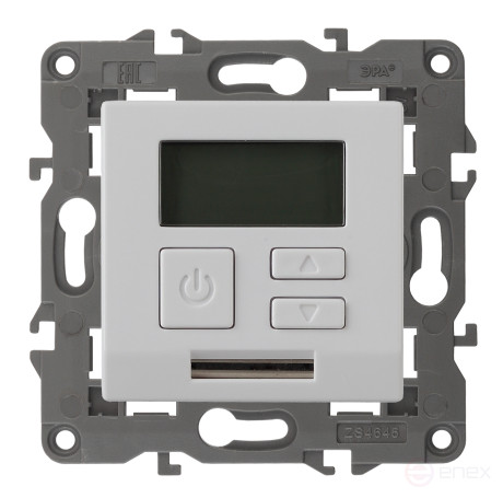 14-4111-01 ERA Thermostat universal 230V-Imah16A, IP20, Era Elegance, white