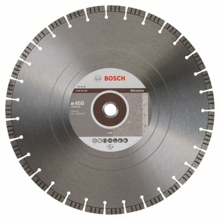 Diamond Cutting Wheel Best for Abrasive 450 x 25.40 x 3.6 x 12 mm
