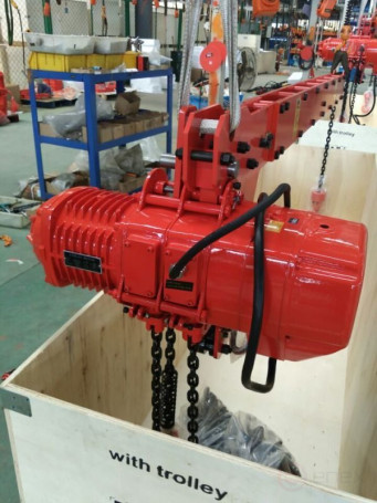 Таль электрическая цепная OCALIFT 03-01S 3 т 6 м 380в с двумя крюками ширина 2м передвижная