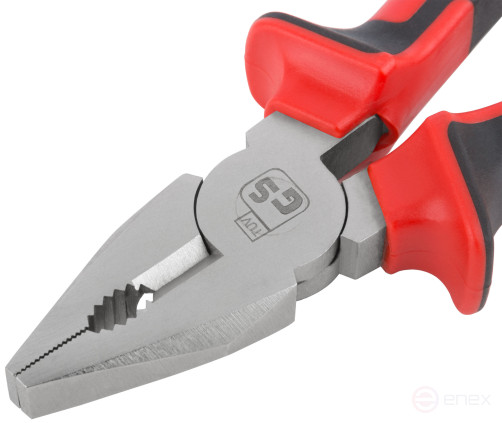 Плоскогубцы комбинированные "Тренд", двухцветные прорезиненные ручки, хром-никелевое покрытие 160 мм