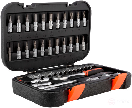 Набор головок торцевых 46пр. 1/4"DR (АвтоDело) 39946