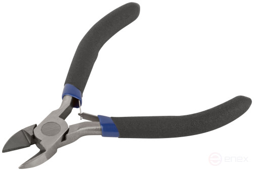 Mini side cutters, blue handles 110 mm