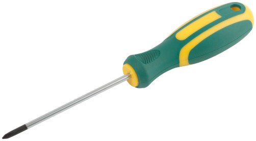 Screwdriver "Contour", CrV steel, rubberized handle 3x75 mm PH0