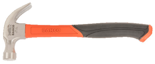 Молоток-гвоздодер с фиберглассовой ручкой 370 г, 315 мм
