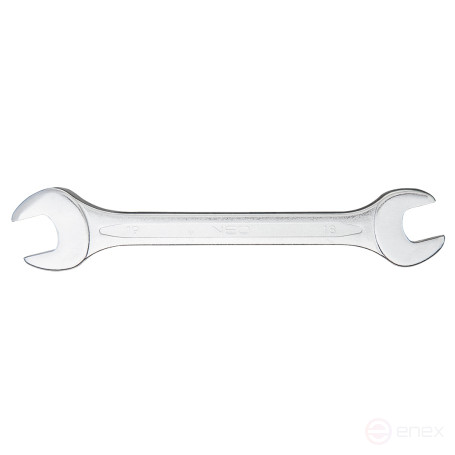 Ключ с открытым зевом, двухсторонний, 18 x 19 мм