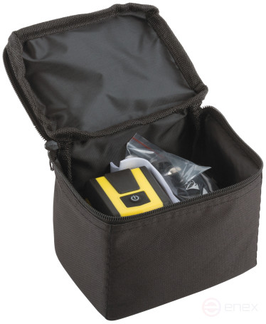 Уровень лазерный самоуспокаивающийся, красные лучи, крест, диапазон 15 м, без треноги, чехол