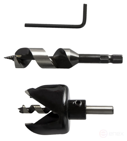 Lock Mounting Kit PRACTICE Crown 54 x 40mm, Screw Drill 22 mm Blister (032-614)