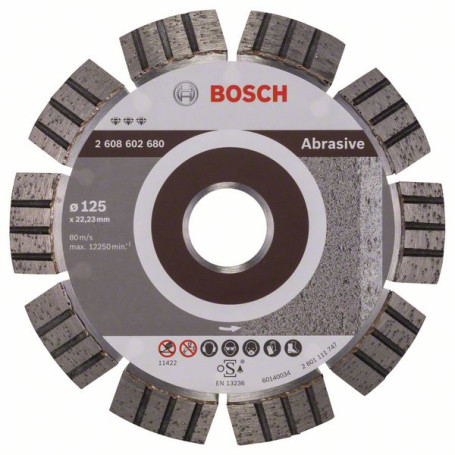 Diamond Cutting Wheel Best for Abrasive 125 x 22.23 x 2.2 x 12 mm