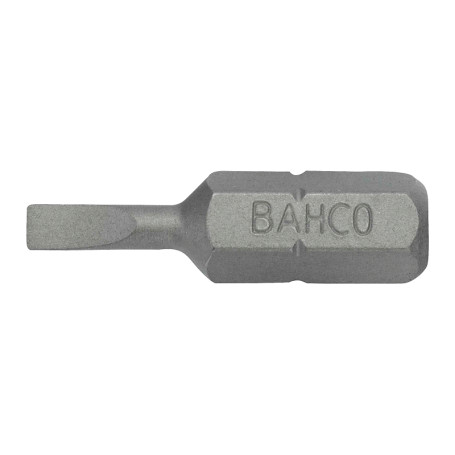 1/4" Screw bits with slot 0.5x4.0 mm, L=25 mm, 10 pieces