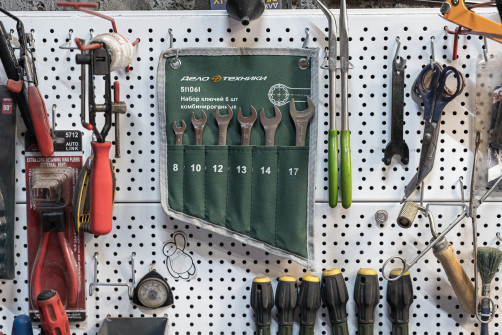 Набор ключей комбинированных 6 шт. (8,10,12,13,14,17 мм) планшет тетрон.