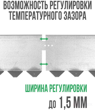 Садовый бордюр алюминиевый ГеоПластБорд длина 2500мм высота 100 мм 1 штука