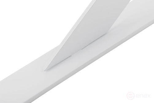 Corner bracket reinforced white 350x250mm