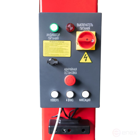 Подъемник электрогидравлический 4т 110-1900мм 2-х стоечный 380В верх.синхрон. (электр. спуск) GTE