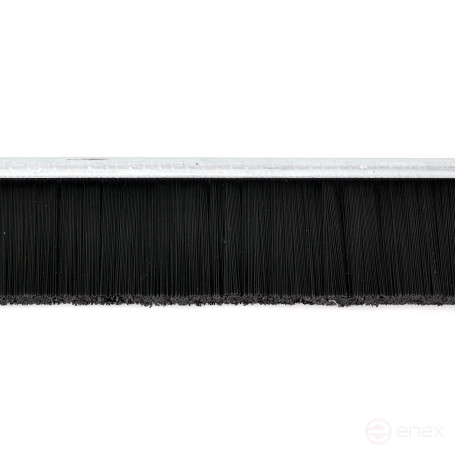 Strip brush linear sealer 2500*25*4 , pile height 21 mm PPL black 0.20 (EB-1107)