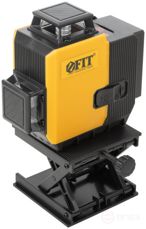 Уровень лазерный самоуспокаивающийся аккумуляторный Li-Ion, мультипризменный 3х360°, зеленый луч, диапазон 20 м, кейс