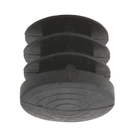 Заглушка внутр. трубы d25 (508В) 0,8мм пластик, черный AKS