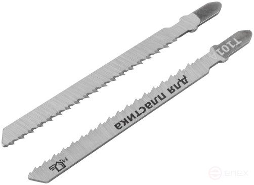 Blades for electric jigsaw, T101A, wood, HCS, 100 mm, 2 pcs.