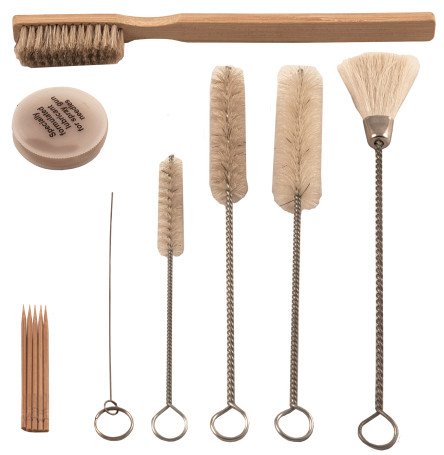 AS-0026 Brush set for cleaning the spray gun, 12 items