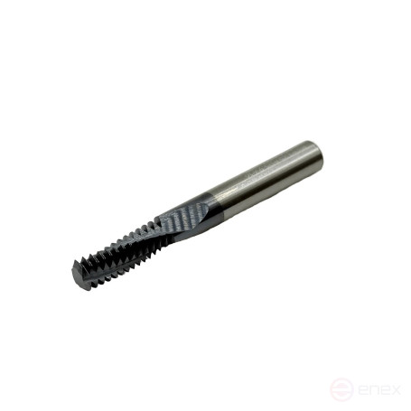 Multi-entry carbide milling cutter M 8.0x1.25 (D5.9x16xD6x50x3T) on TiXCo TORNERI T026200 coated steel
