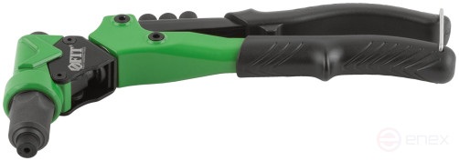 Заклепочник комбинированный Профи с поворотным механизмом 0-360 гр., для резьбовых заклепок М3-М6 и вытяжных заклепок 2,4-4,8 мм (270 мм), кейс