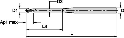 Milling cutter F2AL0200AWM30E0200 KC639M