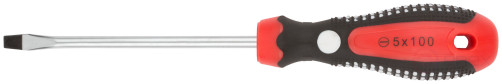 Screwdriver "Trend", CrV steel, rubberized handle 5x100 mm SL