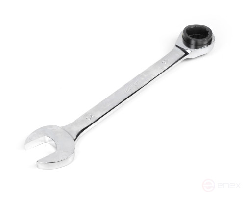 Ключ 3 в 1 комбинированный трещоточный реверсивный 30х32-34 хром HORTZ