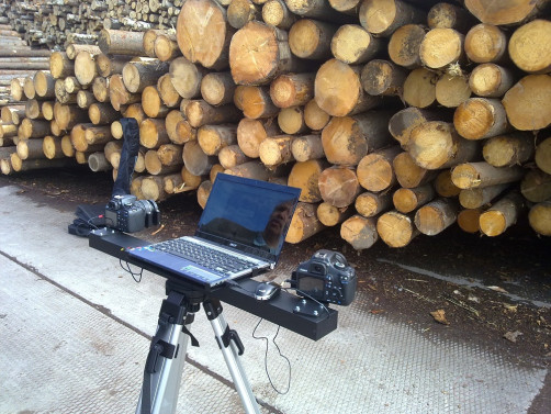 Software and hardware complex for measuring roundwood volumes "Kashtan"