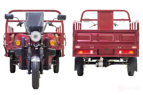 Грузовой электротрицикл Rutrike D4 1800 60V1500W, темно-серый