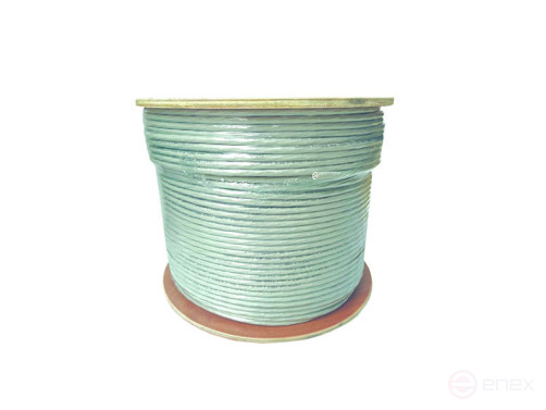 Кабель витая пара UTP 4 CAT6А 23AWG Cu Ripo Premium, 305м.,Fluke test (КСВПВ -6А 4*2*0.58), серый
