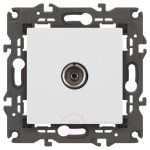 Розетка ЭРА Elegance 14-3101-01М TV одиночная, белый матовый