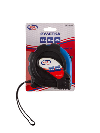 Tape measure rubberized housing 7.5mx25mm