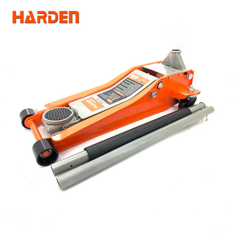 Hydraulic jack, 3 tons, lifting height from 75mm to 500mm. // HARDEN